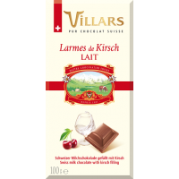 Швейцарский молочный шоколад Villars с вишнёвым бренди
