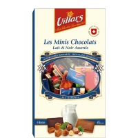 Горький и молочный шоколад Villars ассорти в мини-плитках