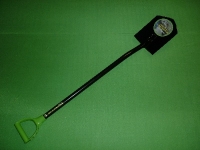 Лопата штыковая с пластиковой ручкой, лезвие из СТ.65Г закаленное
