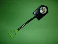 Лопата автомобильная с пластиковой ручкой лезвие из СТ.65Г закаленное